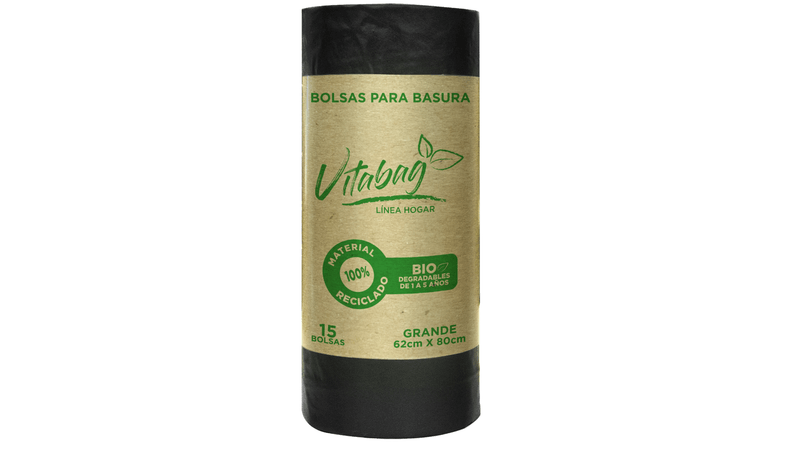 Bolsas Compostables para basura Vitabag (con asas)— La Nature