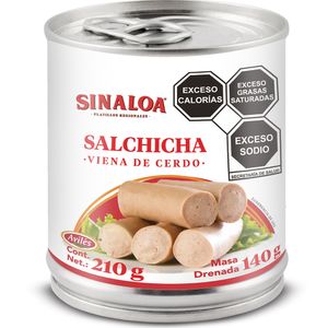 Salchicha  Viena De Cerdo  Sinaloa  24.0 - Pza