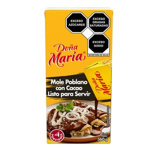 Mole   Poblano C/ Chocolate   Dona Maria  360.0 - Gr