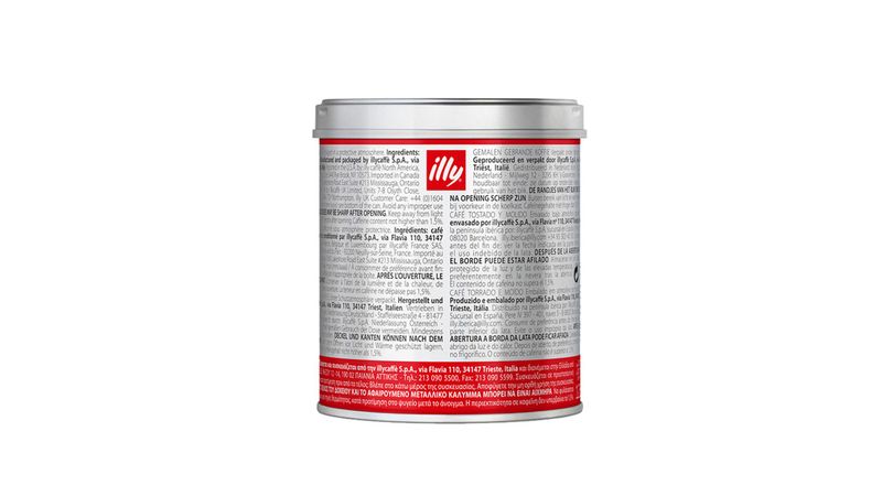 Café molido - lata de 250g tueste clásico - illy Shop