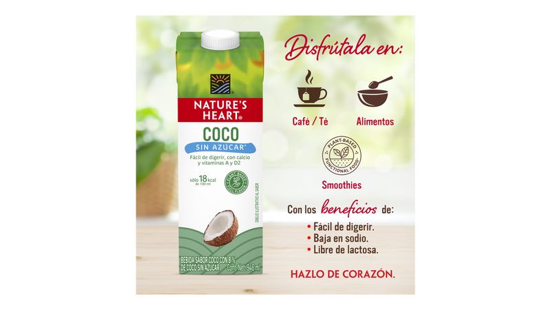 Bebida Nature's Heart de coco en polvo 200 g