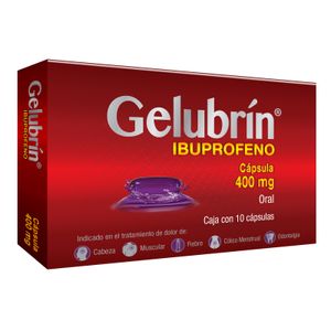 Ibuprofeno  10 Capsulas 400 Mg  Gelubrin  10.0 - Tab