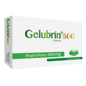 Ibuprofeno  10 Capsulas 600 Mg  Gelubrin  10.0 - Tab