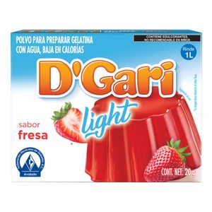 Gelatina   Light De Fresa  Dgari  20.0 - Gr