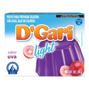 Gelatina  Light De Uva  Dgari  20.0 - Gr