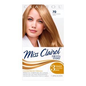 Tinte Cabello   Rubio Natural #70   Miss Clairol  1.0 - Pza