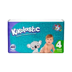 Ap Pañal Bebe  Talla 4 Grande  Kikolastic  40.0 - Pza