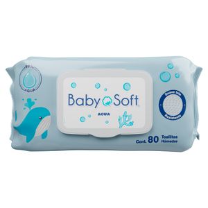 Toallitas Húmedas Baby Soft Agua 80 pzas