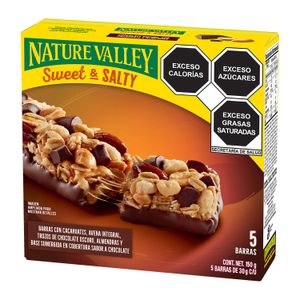 Barras  Sweet&salty,cacahuat,trzs Choc  Nature Valley  150.0