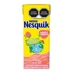 Leche Parcialmente Descremada Nesquik Fresa 240ml