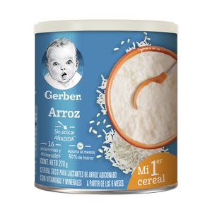 Cereal Infantil Gerber Para Lactantes Arroz 270g