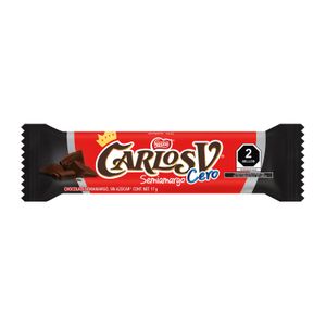 Chocolate Semiamargo Carlos V Cero 17g