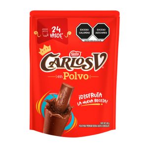 Polvo para Preparar Bebida Sabor Chocolate Carlos V Bolsa 345g