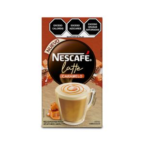 Café Soluble Nescafé Latte Sabor a Caramelo Caja 6 Sobres de 20g c/u