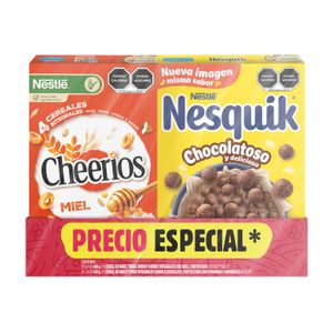 Cereal  Cheerios 480Gr+Nesquick 620G  Nestle  1.0 - Pack