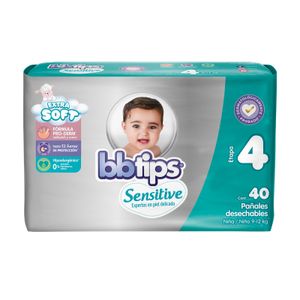 Pañal Bbtips Sensitive Talla 4 40 pañales