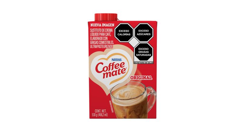 Sustituto de Crema para Café Coffee Mate Líquido Sabor Vainilla, 530 gr.