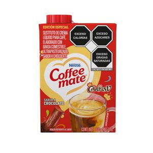 Sustituto de Crema Para Café Líquido Coffee Mate Chocolate Carlos V 530g