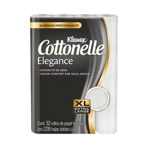 Papel Higienico  Cottonelle Elegance  Kleenex  32.0 - Pza