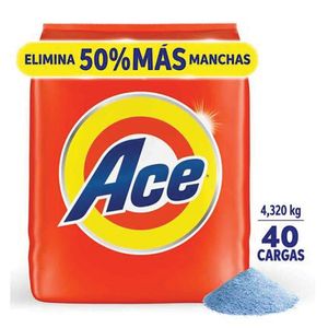 Detergente En Polvo  40 Cargas  Ace  4.32 - gr