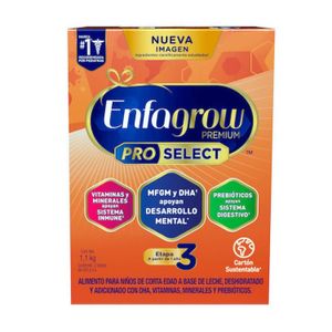 Enfagrow Pro Select Etapa 3 Alimento Lácteo Caja 1.1 kg