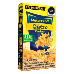 Pasta Macarrones Con Queso La Moderna 200g