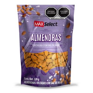 Almendras  Naturales Con Sal  Max Select  320.0 - gr