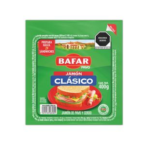 Jamon  De Pavo  Bafar  400.0 - Gr