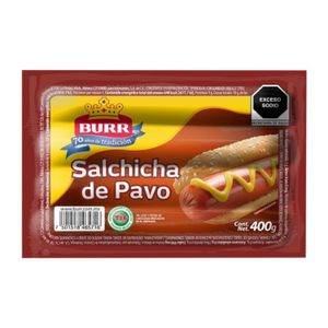 Salchicha  Pavo  Burr  400.0 - Gr