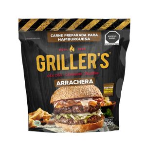 Carne Hamburguesa  Arrachera  Griller's  6.0 - Pza