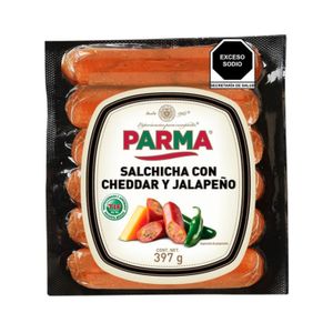 Salchicha Con Cheddar-JalapeÑO  Para Asar  Parma  397.0 - Gr