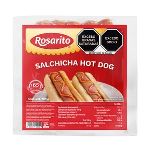 Salchicha  Hot Dog  Rosarito  200.0 - Gr