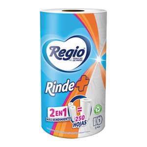 Toallas De Papel  Rinde+ 250 Hd  Regio  1.0 - Pza