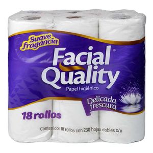 Papel Higienico  Delicada Frescura 230h  Facial Quality  18.