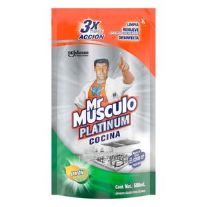 Limpiador Liquido  Cocina Platinum  Mr Musculo  1.0 - Pza