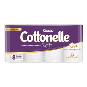 Papel Higienico  Cotonelle Soft 8 Rollos  Kleenex  1.0 - Pza