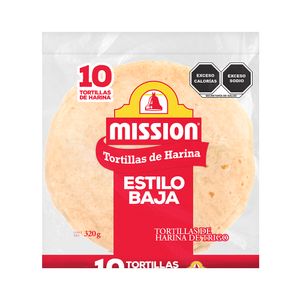 Tortilla Mission Estilo Baja 320 g 10 piezas