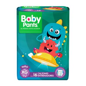 Calzón entrenador Baby Pants Niño Talla Extra Grande 16 pañales