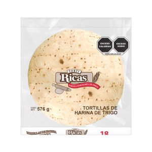 Tortilla de Trigo Tortiricas 576 g 18 piezas