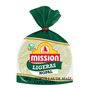 Tortillas de Maíz Mission Ligeras de Nopal 450 g