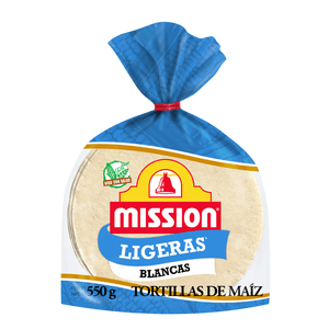 Tortillas de Maíz Mission Ligeras Blancas 550 g