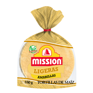 Tortillas de Maíz Mission Ligeras Amarillas 550 g