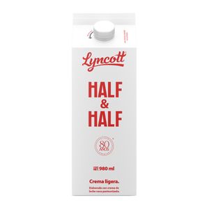 Crema Ligera Half &amp; Half Lyncott 980 ml