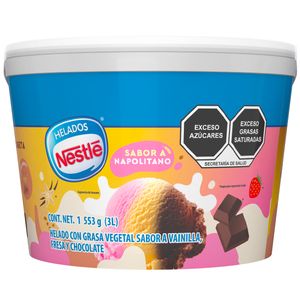 Cubeta Helado  Napolitano  Nestle  3.0 - lt