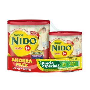 Kinder 1+  + Lata 360g  Nido  1.4 - kg