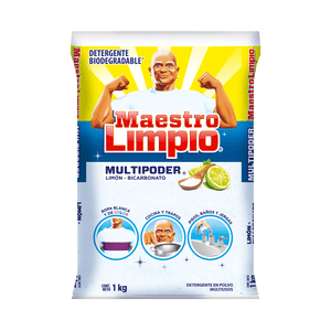 Detergente en Polvo Multiusos Maestro Limpio  1 kg