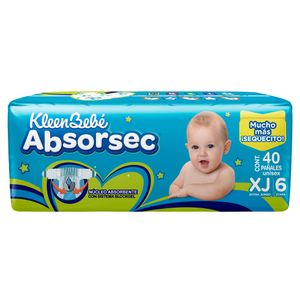 PaÑAl P/Bebe  Absorsec Xj  Kleen Bebe  40.0 - Pza