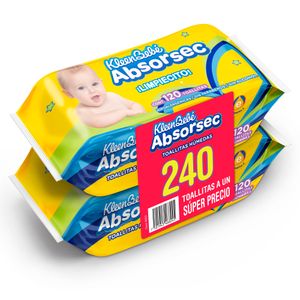 Toallitas Húmedas Absorsec 240 pzas