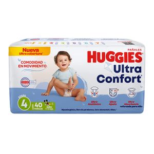 PaÑAl P/Bebe  T-4 NiÑO Ultra  Huggies  40.0 - Pza