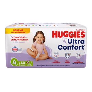 PaÑAl P/Bebe  T-4 NiÑA Ultra  Huggies  40.0 - Pza